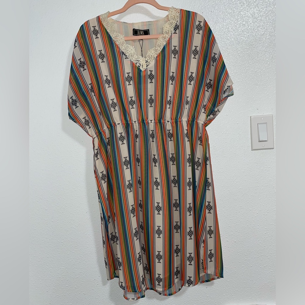 Aztec serape dress